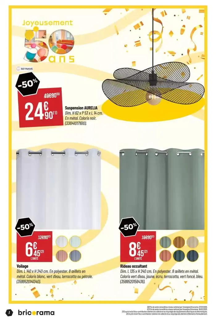 Célébrons les 50 ans Bricorama du 7 mai au 18 mai 2025 - Catalogue page 8