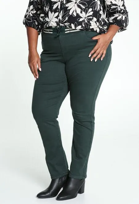 Jegging slim en coton uni