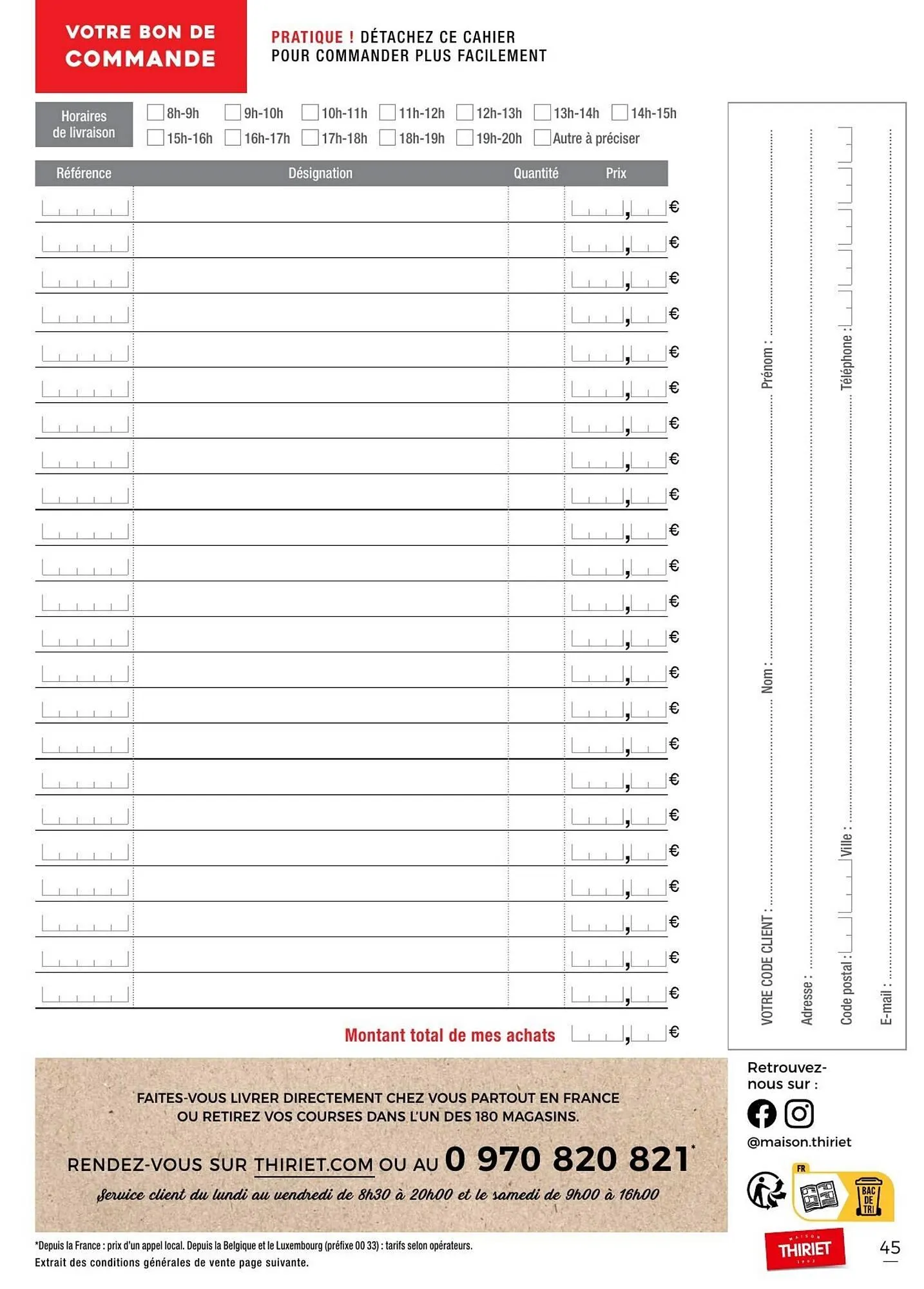 Catalogue Thiriet du 1 janvier au 30 janvier 2026 - Catalogue page 45