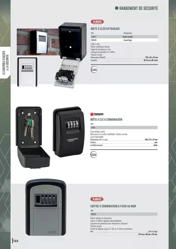 Guide Quincaillerie Serrurerie 2025 - 2026 du 1 avril au 1 avril 2026 - Catalogue page 124