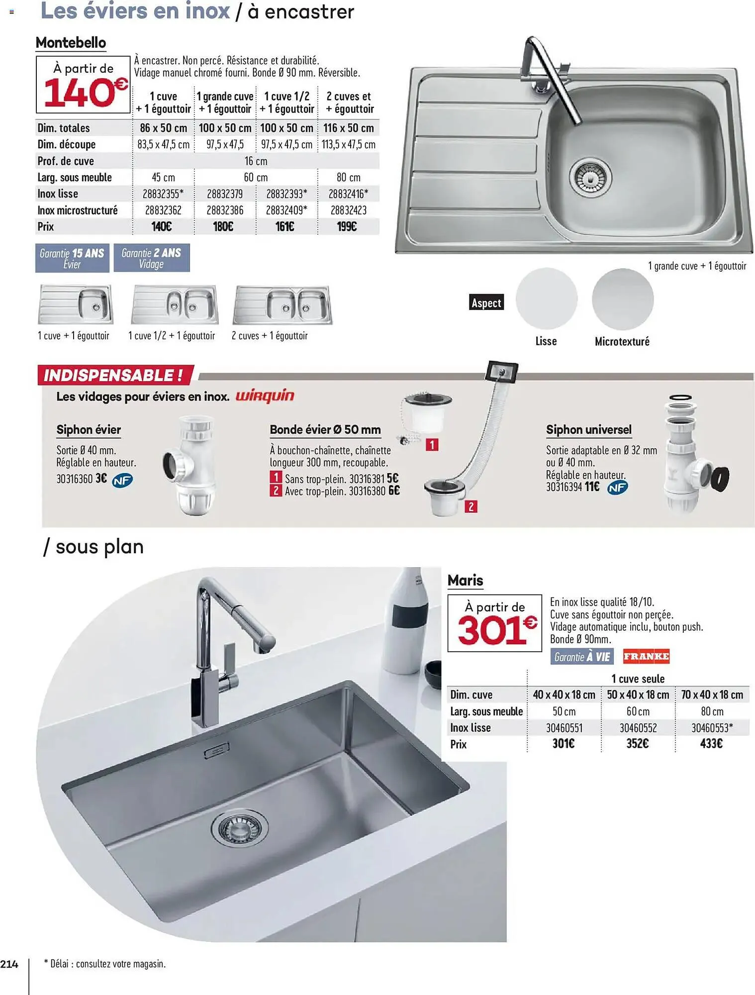 Catalogue Gedimat du 1 avril au 30 avril 2026 - Catalogue page 214