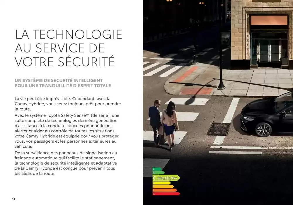 Toyota Camry  du 22 janvier au 22 janvier 2026 - Catalogue page 14
