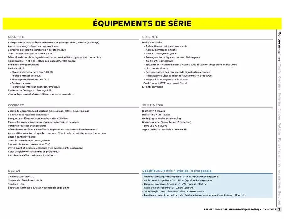 Opel Nouveau Grandland du 12 mai au 12 mai 2026 - Catalogue page 3