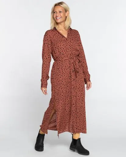 First Kiss - Robe chemise midi pour Femme