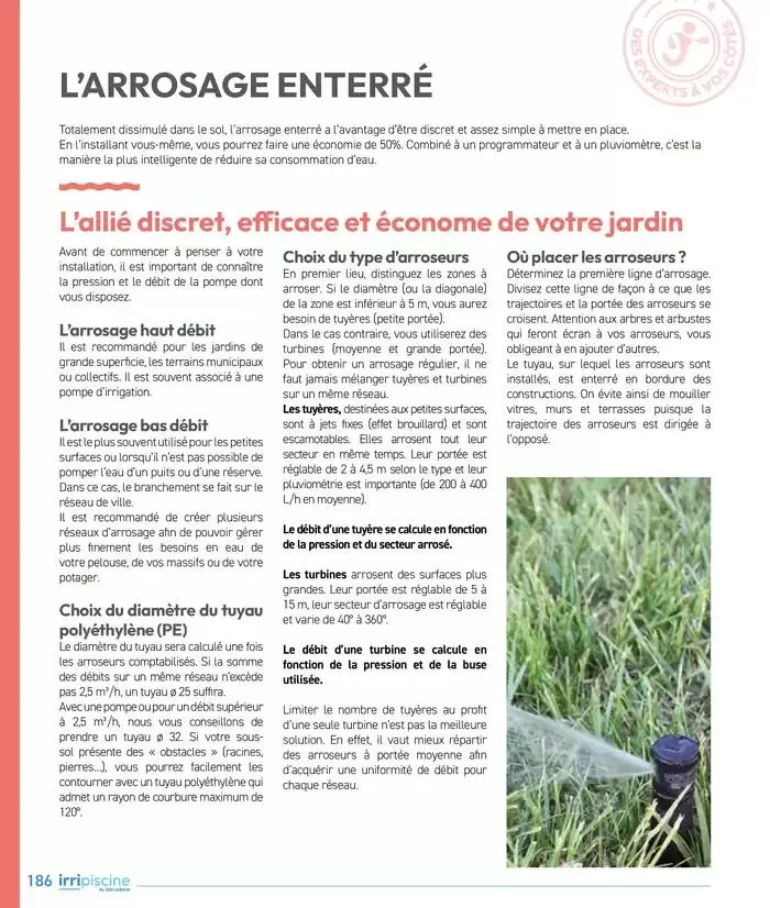 Les plaisir de l'eau Piscine,Spa,Arrosage du 10 mars au 31 décembre 2025 - Catalogue page 186