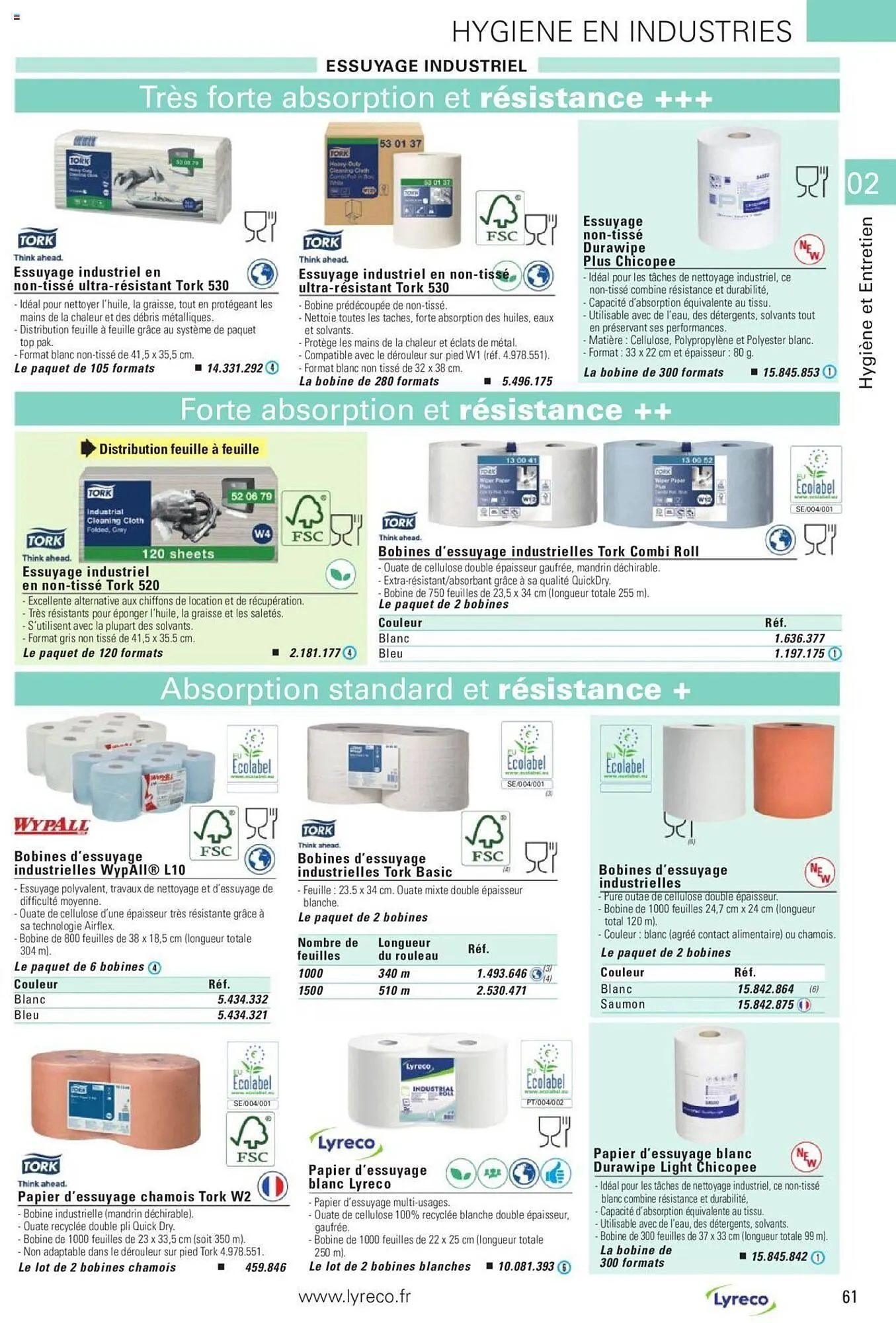Catalogue Lyreco du 15 mai au 31 décembre 2023 - Catalogue page 61