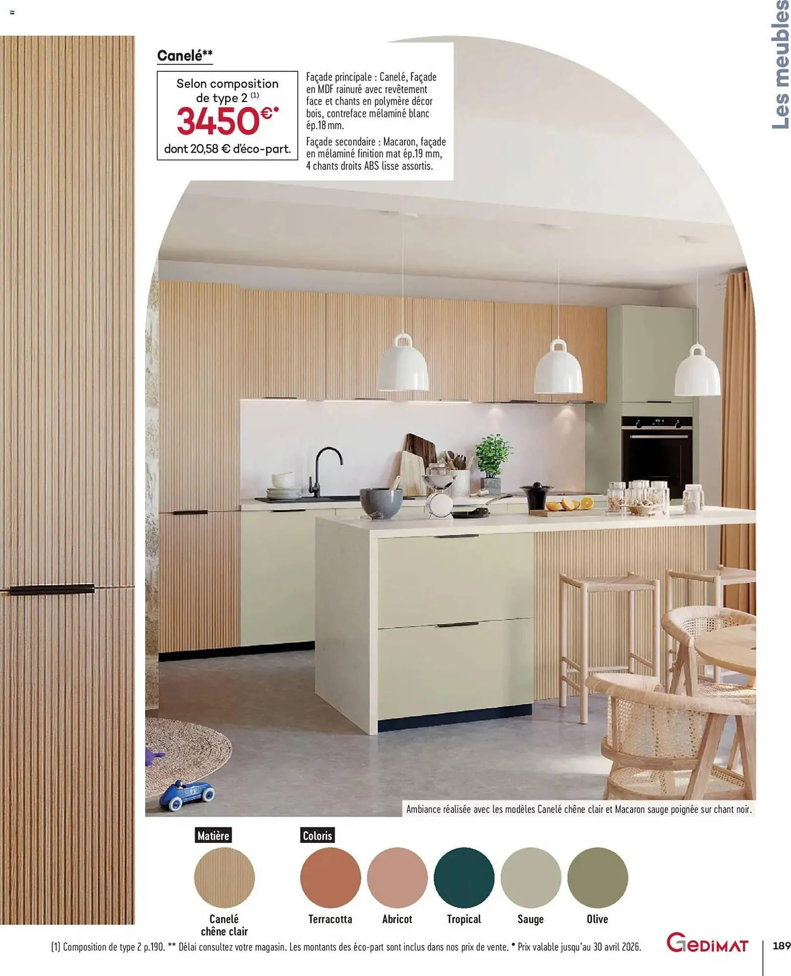 Catalogue Gedimat du 1 avril au 30 avril 2026 - Catalogue page 189