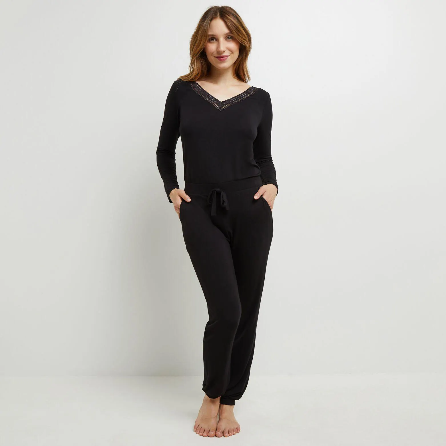 TREGGING VISCOSE NOIR