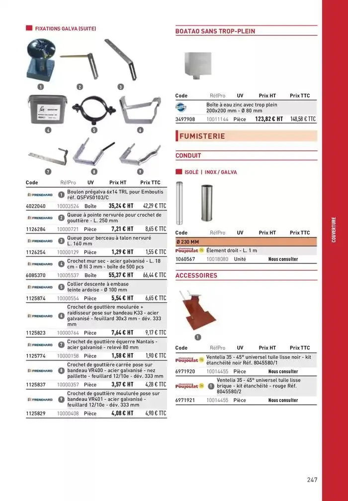 Matériaux 2025 du 1 janvier au 31 décembre 2025 - Catalogue page 247