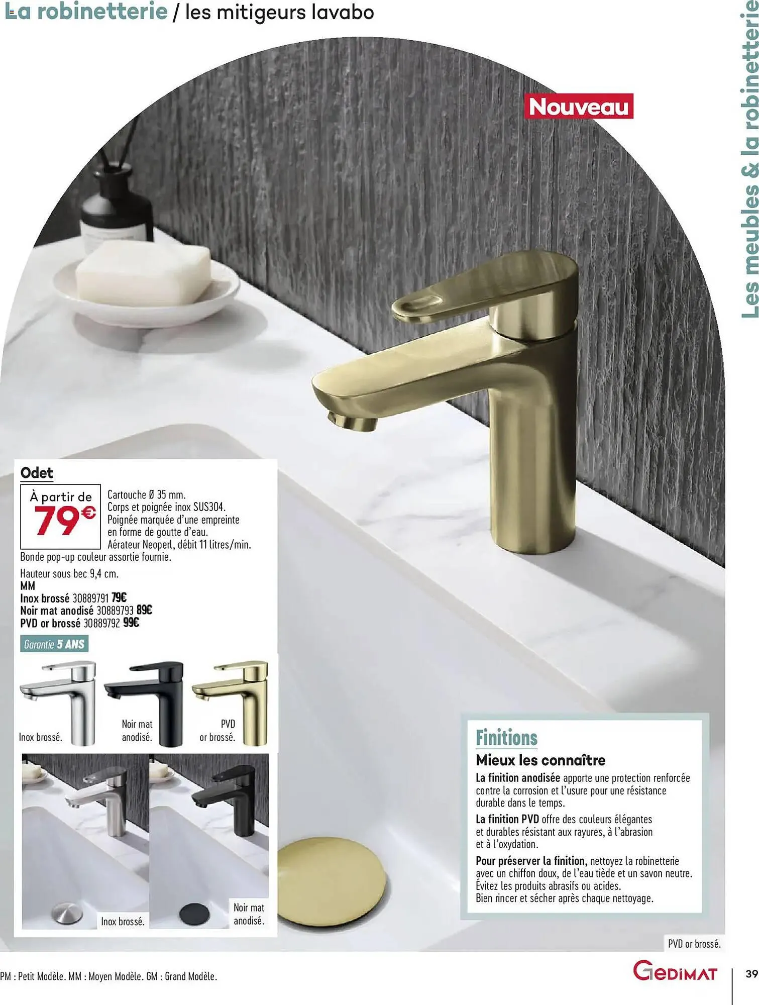Catalogue Gedimat du 1 avril au 30 avril 2026 - Catalogue page 39