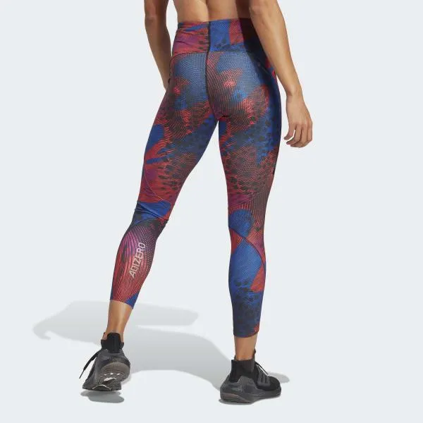 Legging 7/8 de running à imprimé intégral Adizero