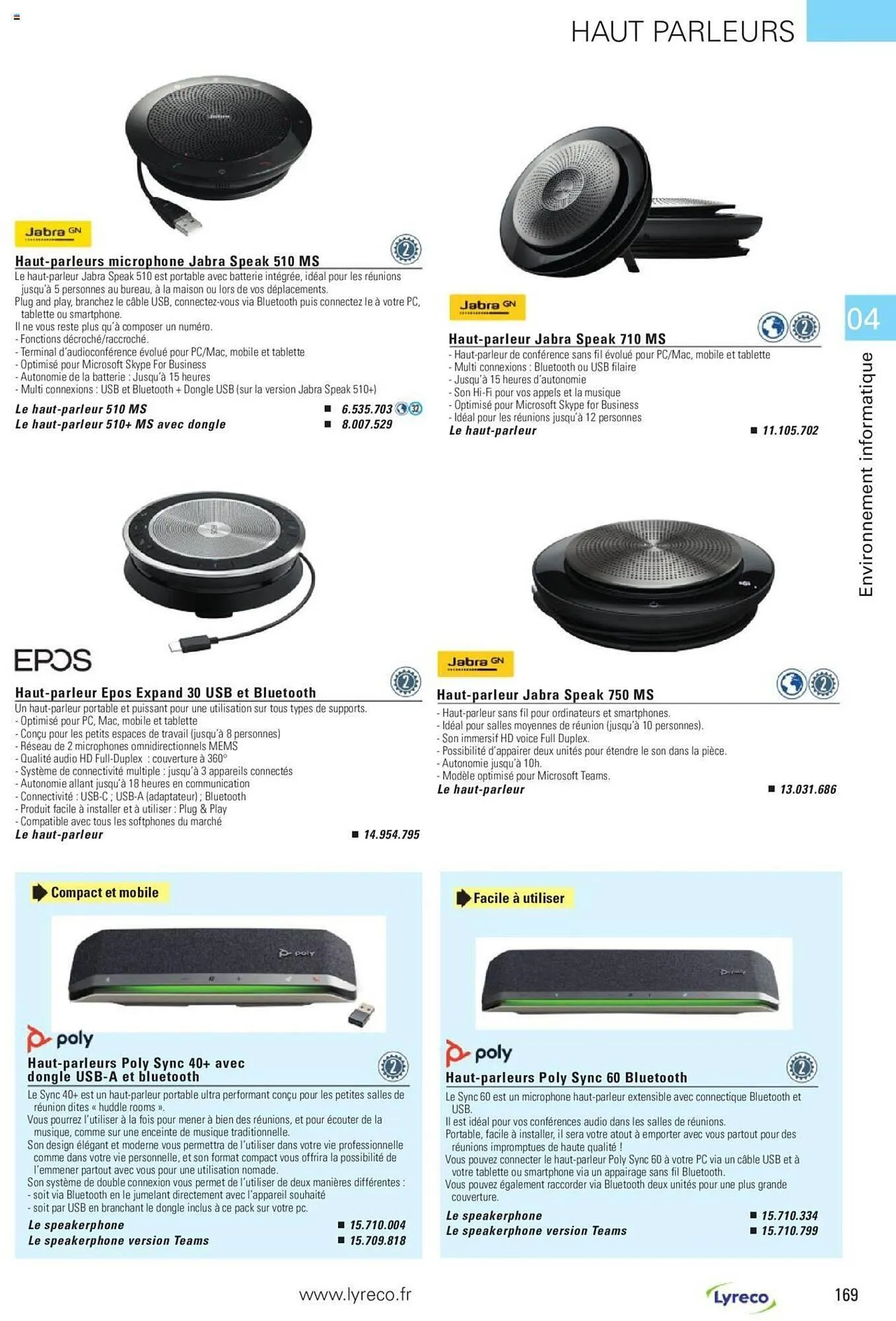 Catalogue Lyreco du 15 mai au 31 décembre 2023 - Catalogue page 169