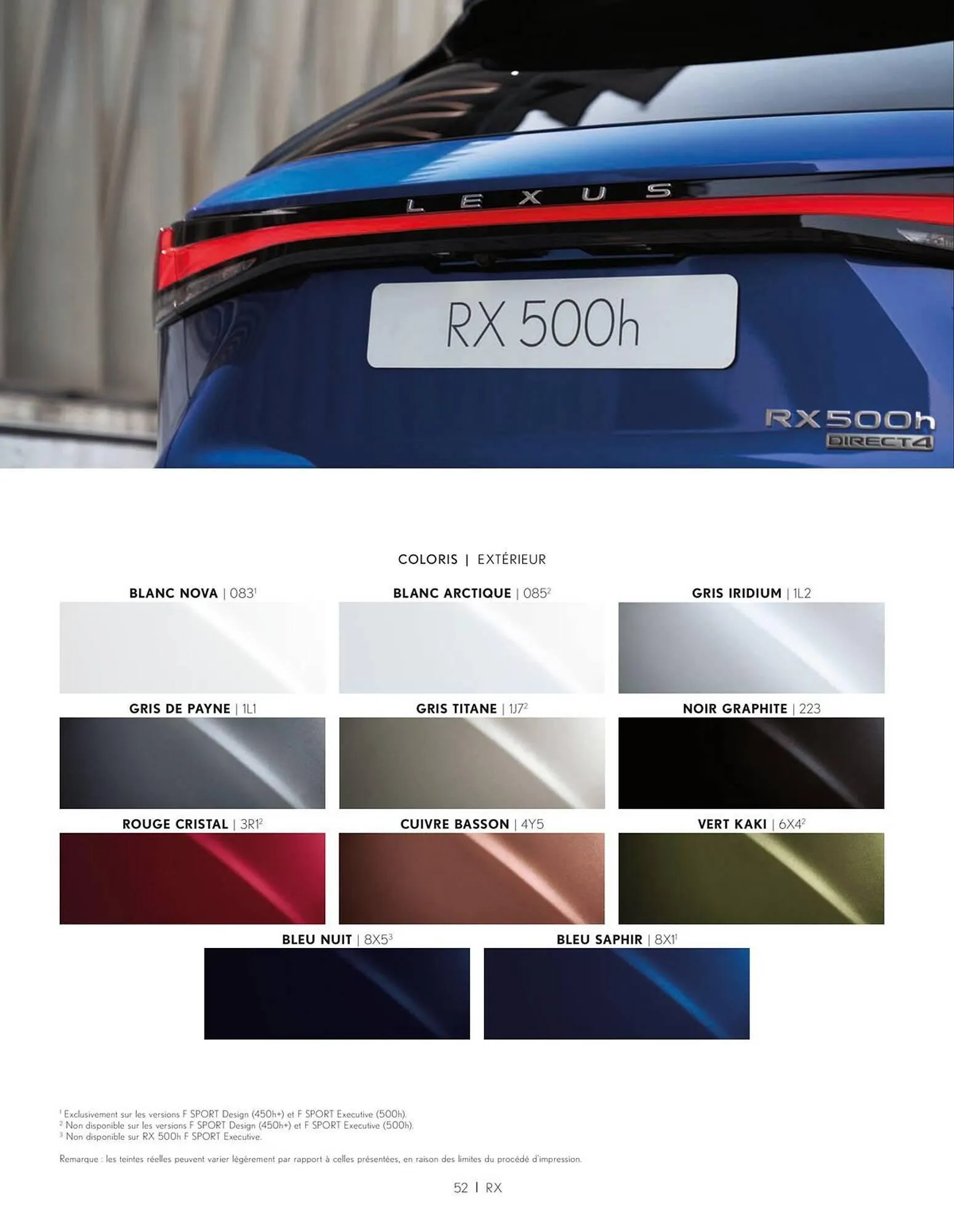 Catalogue Lexus du 21 décembre au 31 mars 2024 - Catalogue page 52