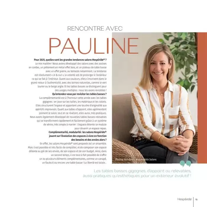 Catalogue Hespéride 2025 du 5 février au 31 décembre 2025 - Catalogue page 15