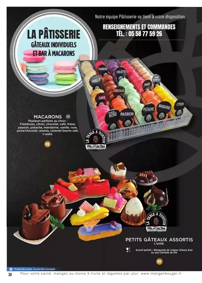 CARTE TRAITEUR PERMANENTE du 3 janvier au 31 décembre 2025 - Catalogue page 22