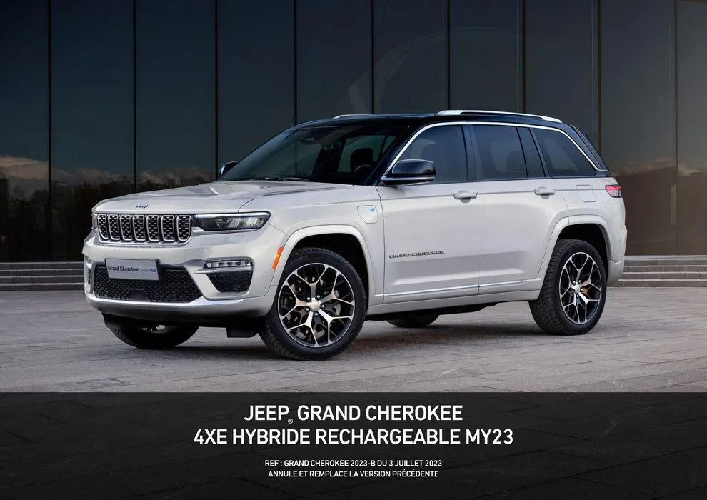 JEEP GRAND CHEROKEE 4XE HYBRIDE RECHARGEABLE MY23 du 9 septembre au 31 août 2025 - Catalogue page 1