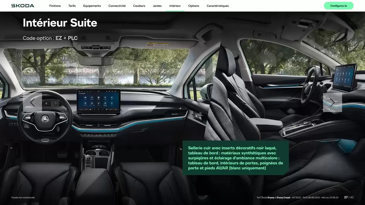 Enyaq SUV Version 85 du 6 novembre au 6 novembre 2025 - Catalogue page 27