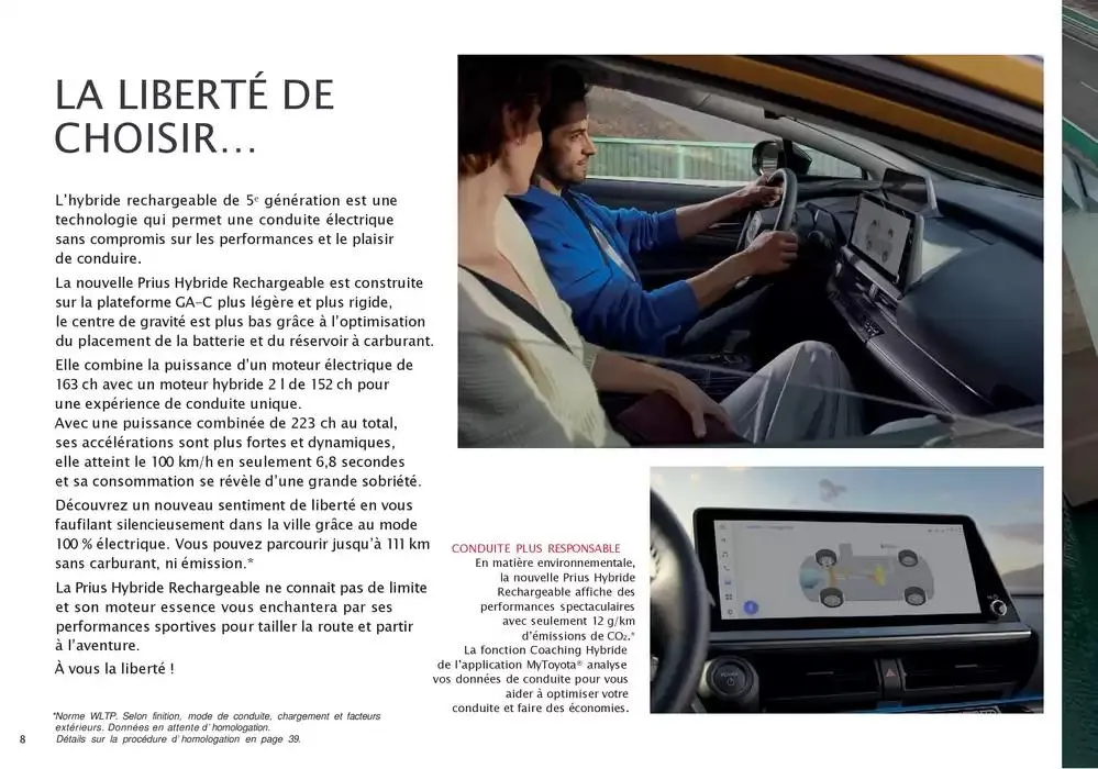 Toyota Prius Hybride Rechargeable du 16 décembre au 14 décembre 2025 - Catalogue page 8