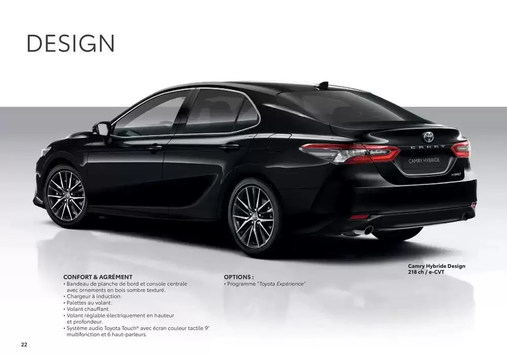 Toyota Camry  du 22 janvier au 22 janvier 2026 - Catalogue page 22