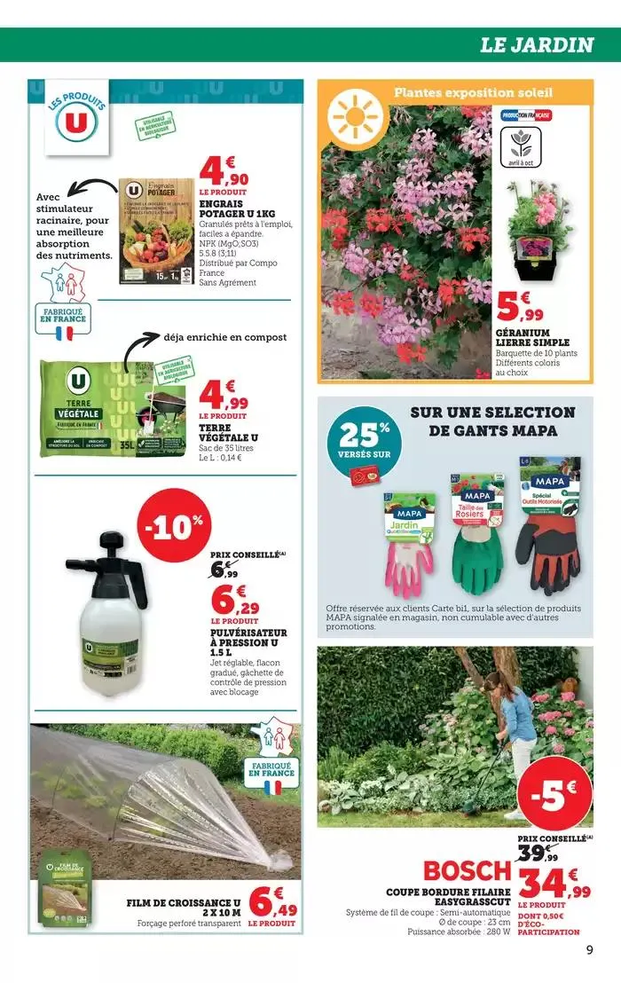 Le plein air a prix bas du 25 mars au 6 avril 2025 - Catalogue page 9