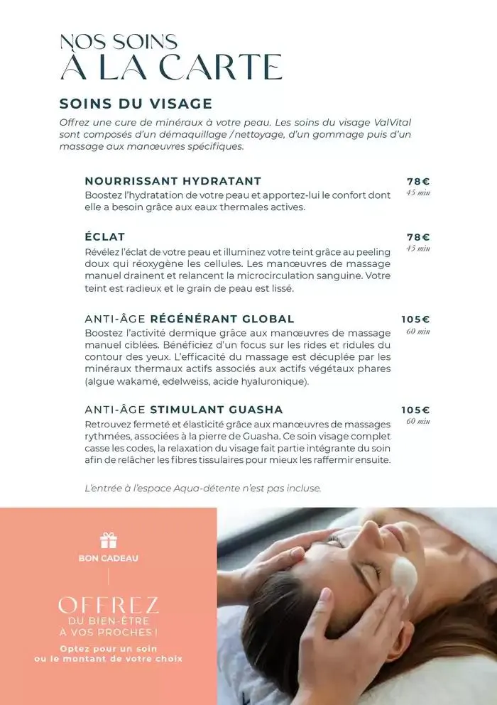 Carte Spa Saint-Lary-Soulan 2025 du 9 décembre au 31 décembre 2025 - Catalogue page 8