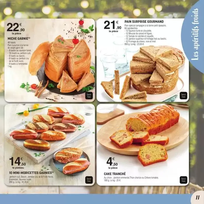 CARTE TRAITEUR PERMANENTE du 31 mars au 30 mars 2026 - Catalogue page 11