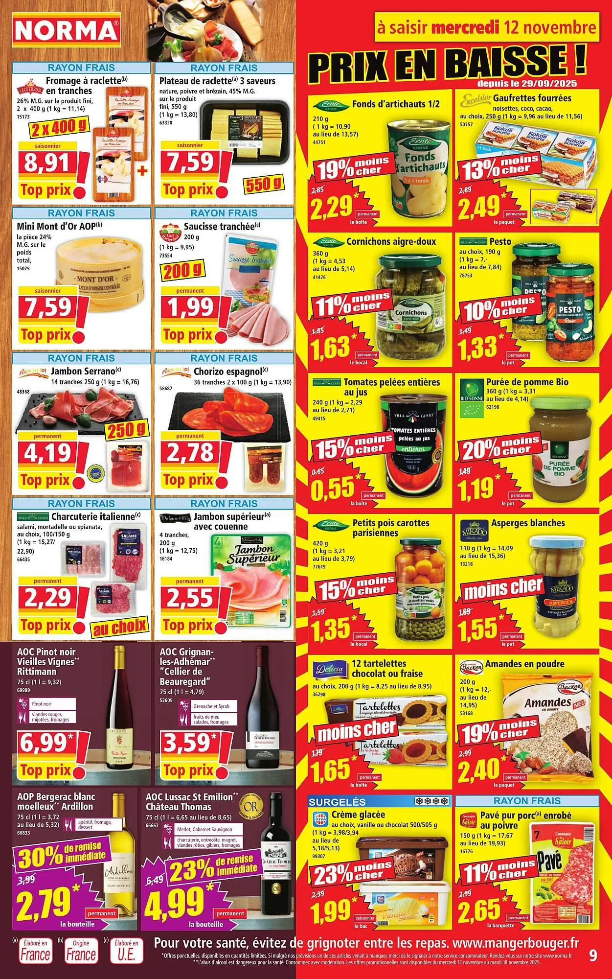 Catalogue Norma du 12 novembre au 18 novembre 2025 - Catalogue page 9