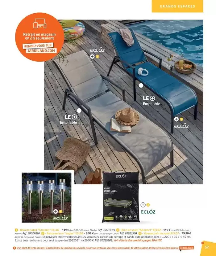 BARBEUC, SIESTE, PÉTANQUE PLACE À LA DÉTENTE du 27 février au 23 juin 2025 - Catalogue page 57