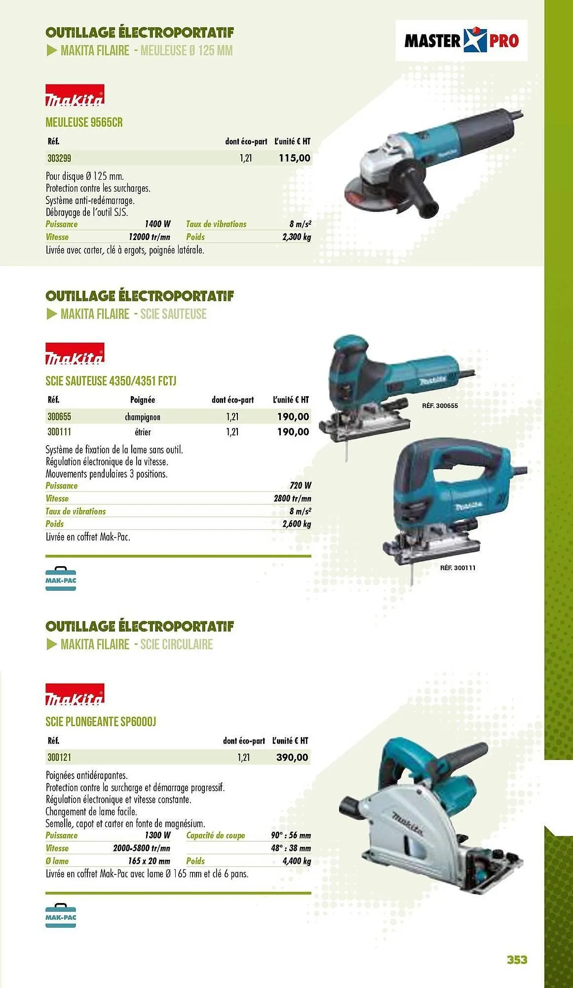 Catalogue Master Pro du 3 janvier au 31 décembre 2025 - Catalogue page 355