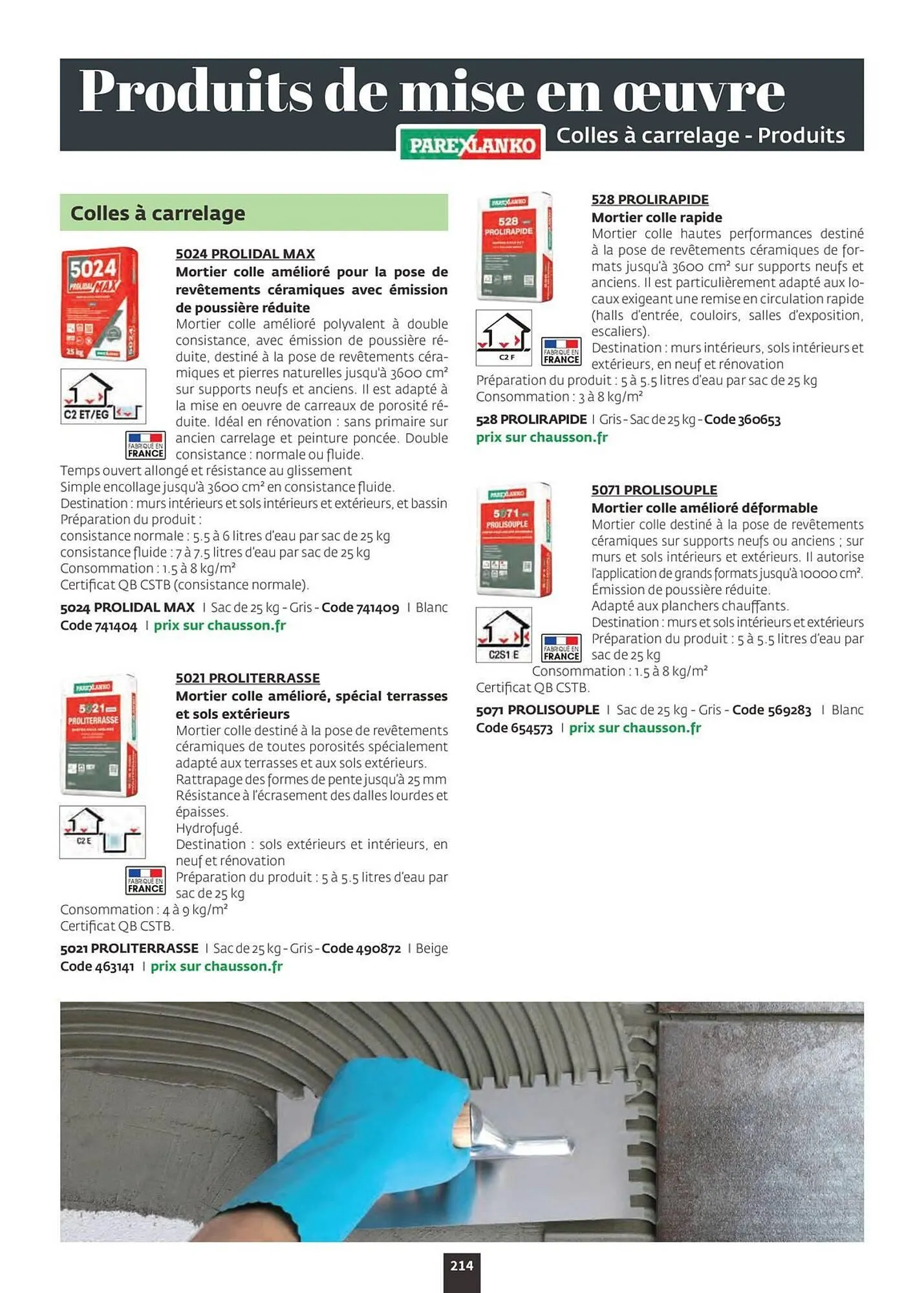 Catalogue Chausson Matériaux du 12 septembre au 31 décembre 2026 - Catalogue page 216