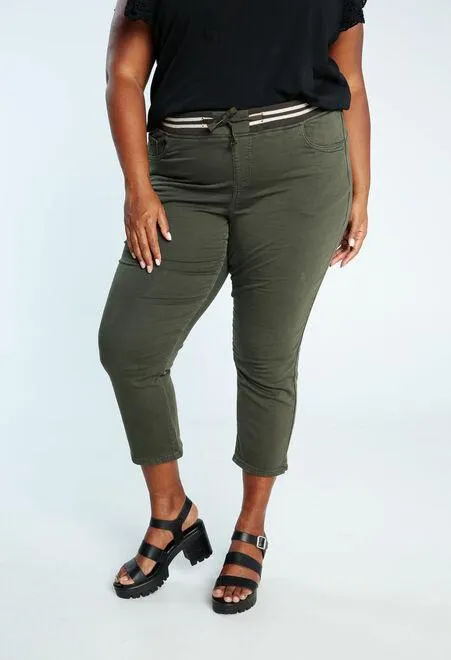 Jegging 3/4 uni en coton