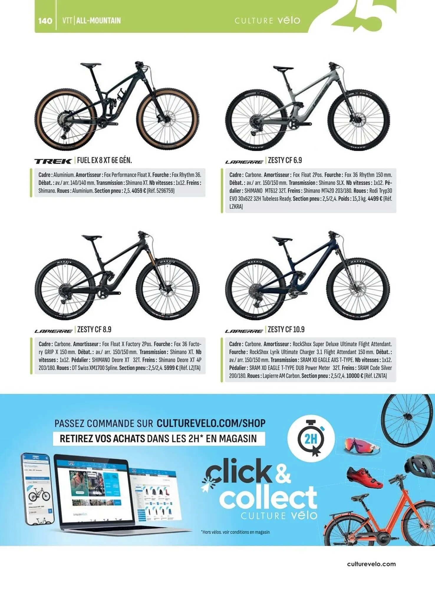 Catalogue Culture Vélo du 2 mai au 31 décembre 2025 - Catalogue page 140