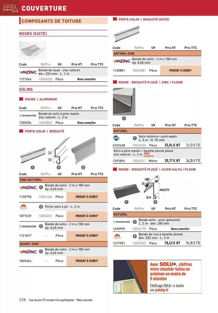 Matériaux 2025 du 1 janvier au 31 décembre 2025 - Catalogue page 228