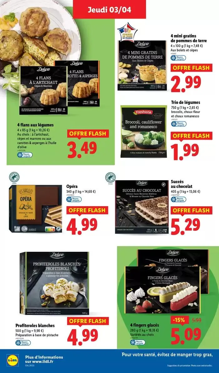 Concôctez un délicieux repas à l'occasion de Pâques avec la marque Deluxe chez Lidl ! du 3 avril au 9 avril 2025 - Catalogue page 22