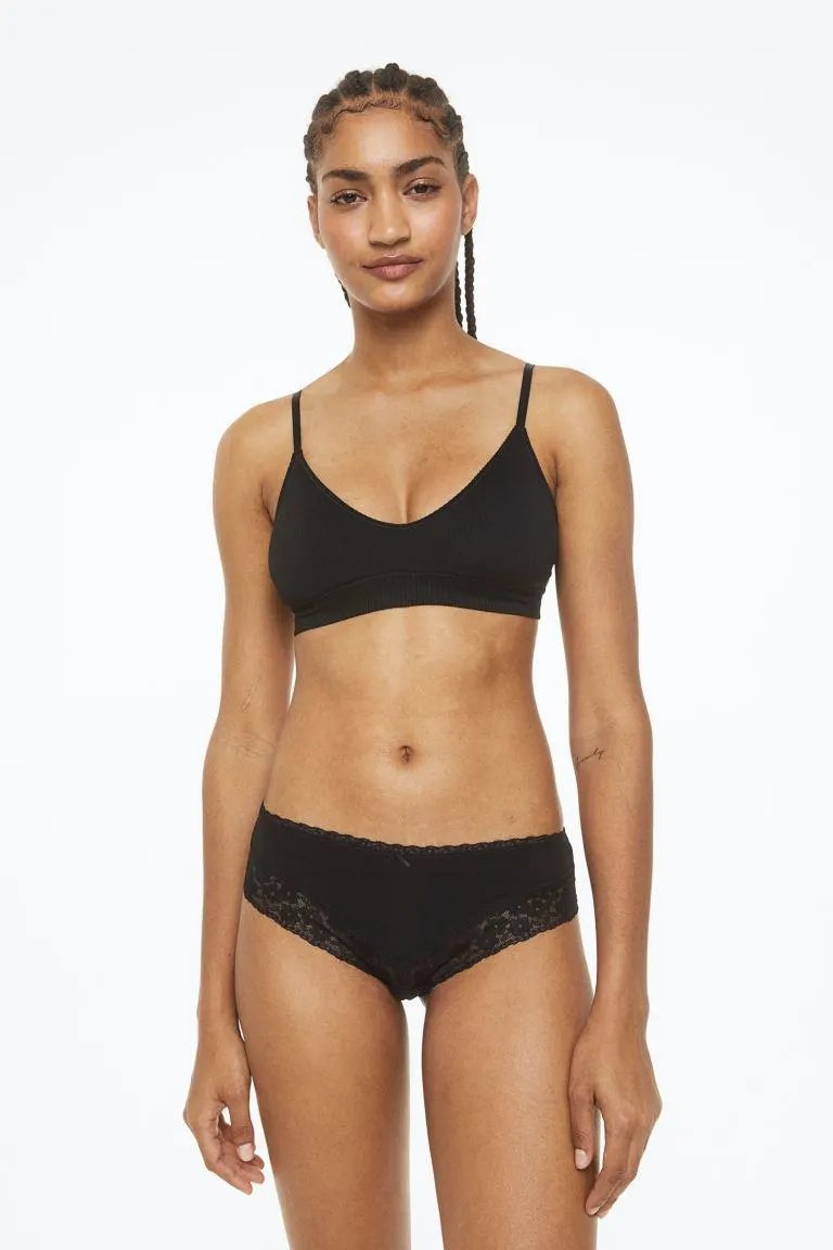 Lot de 3 culottes Hipster avec dentelle