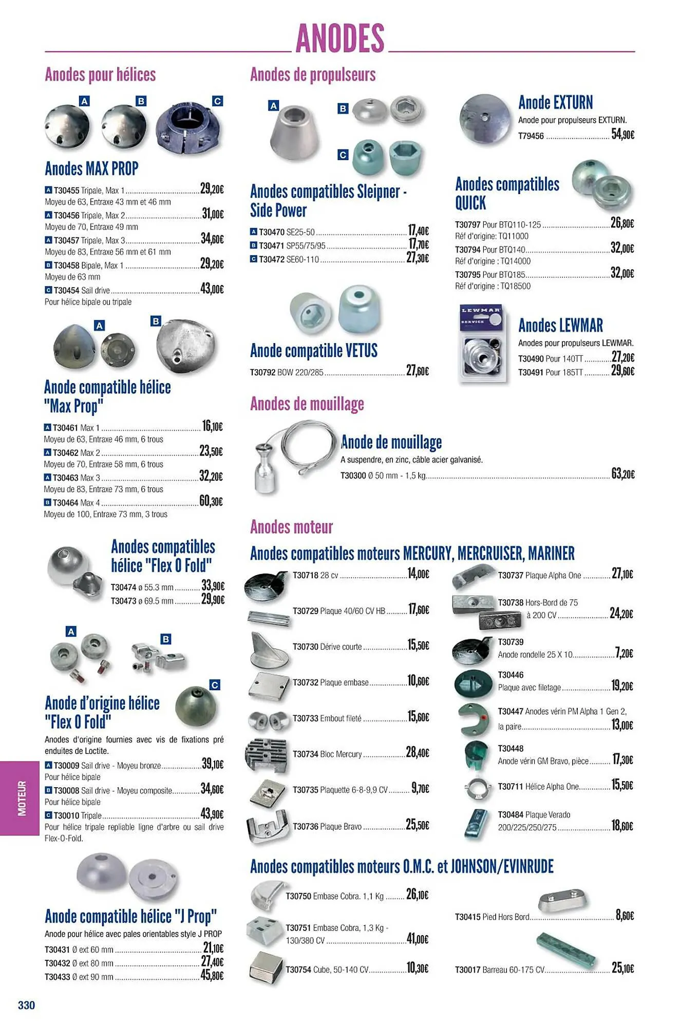 Catalogue Accastillage Diffusion du 1 mars au 31 décembre 2023 - Catalogue page 332