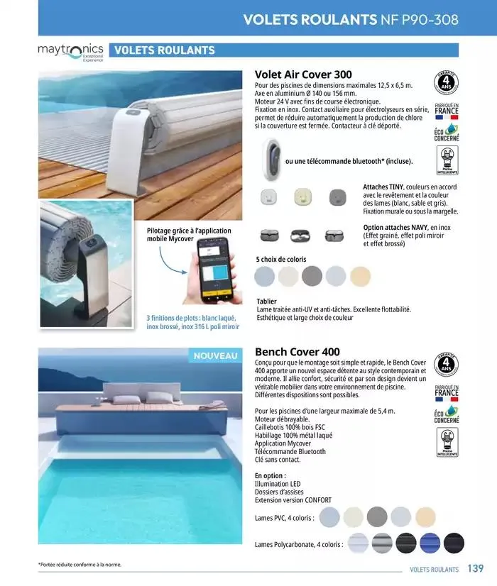 Les plaisir de l'eau Piscine,Spa,Arrosage du 10 mars au 31 décembre 2025 - Catalogue page 139