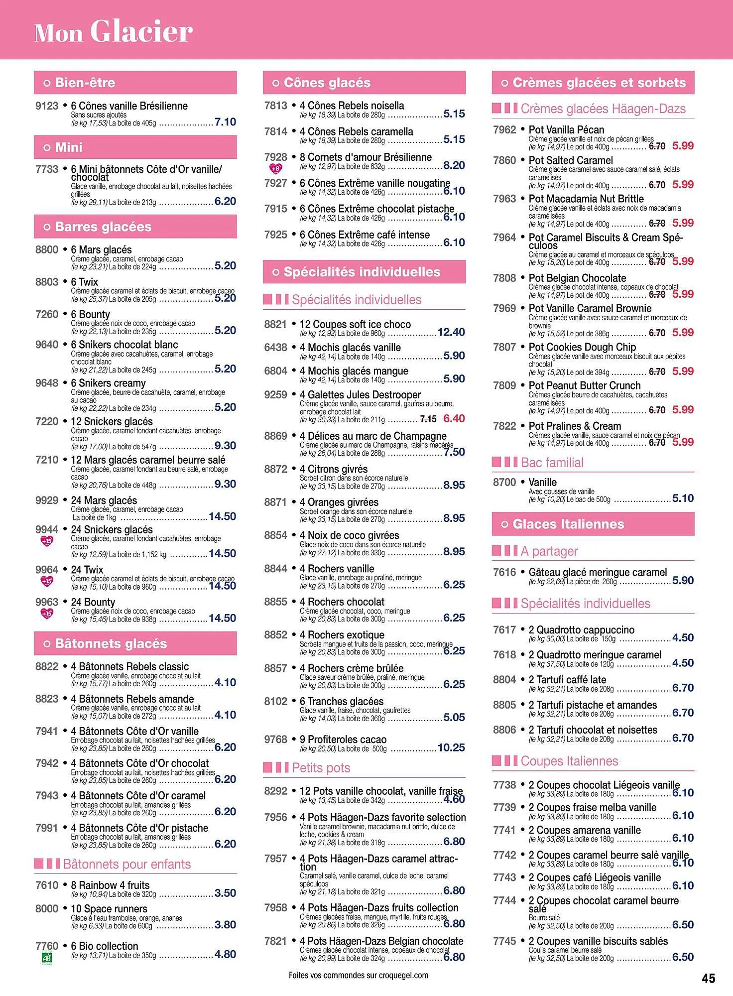Catalogue Croque Gel du 29 mars au 5 mai 2024 - Catalogue page 45