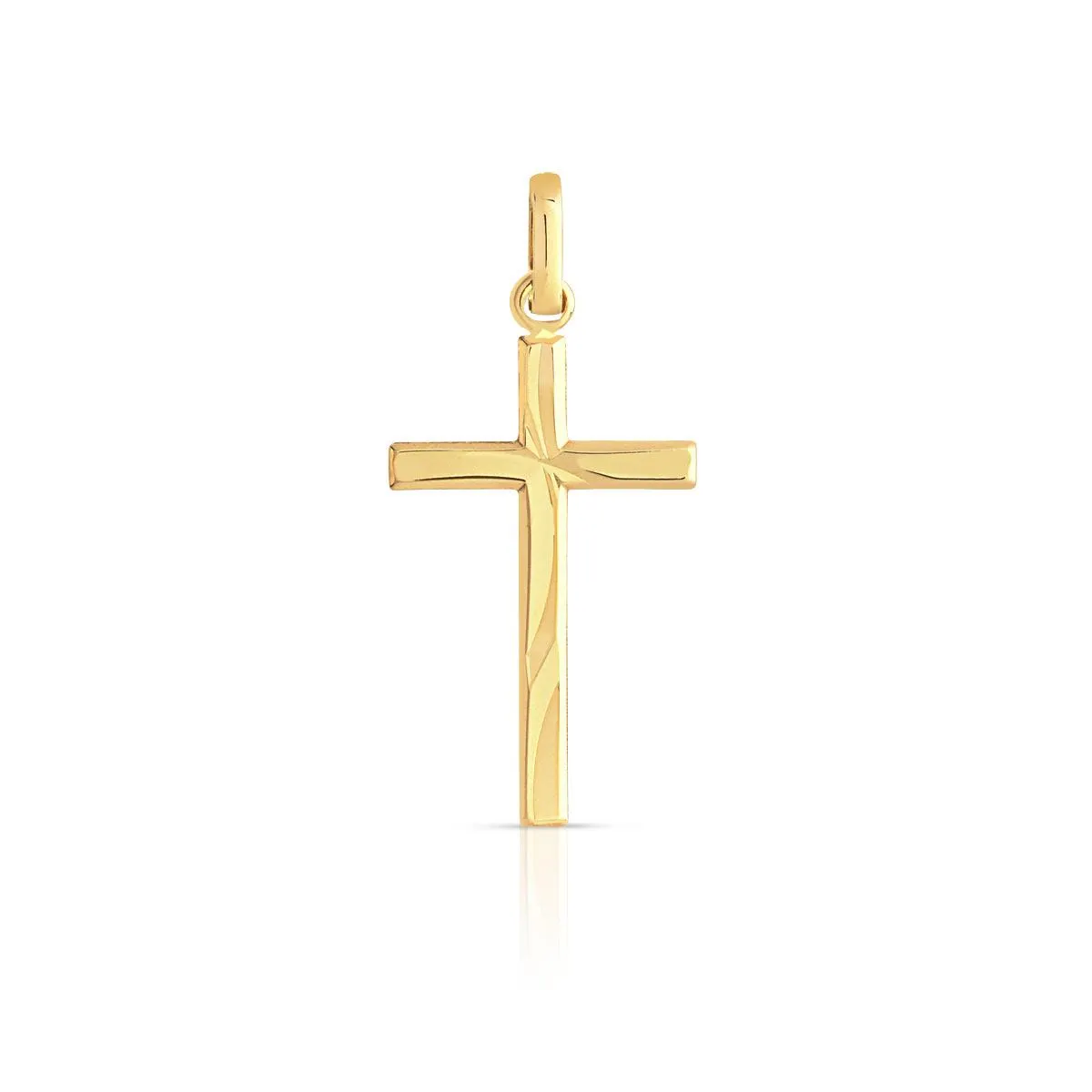 Pendentif croix or 750 jaune