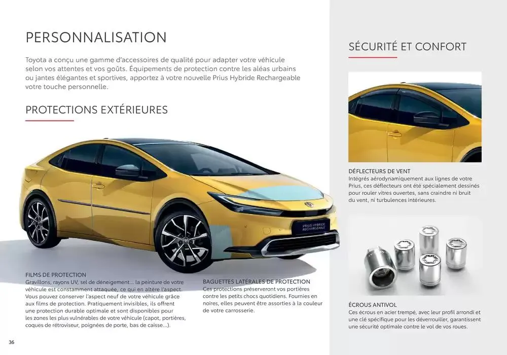 Toyota Prius Hybride Rechargeable du 17 décembre au 17 décembre 2025 - Catalogue page 36