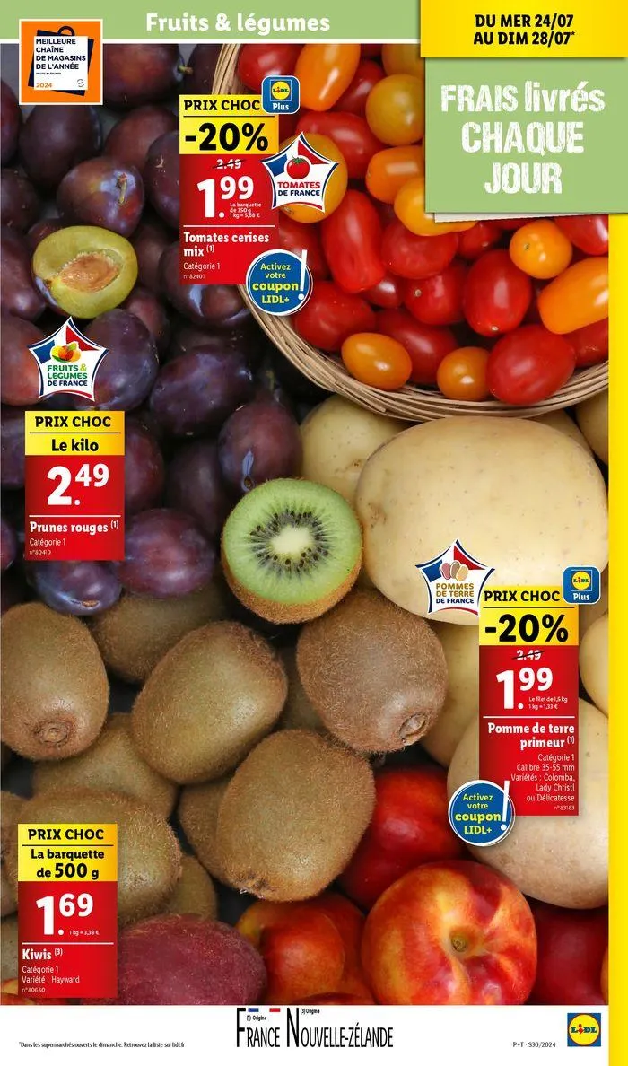 Profitez des journées opportunités pour dénicher vos produits du quotidien à prix Lidl du 24 juillet au 30 juillet 2024 - Catalogue page 3