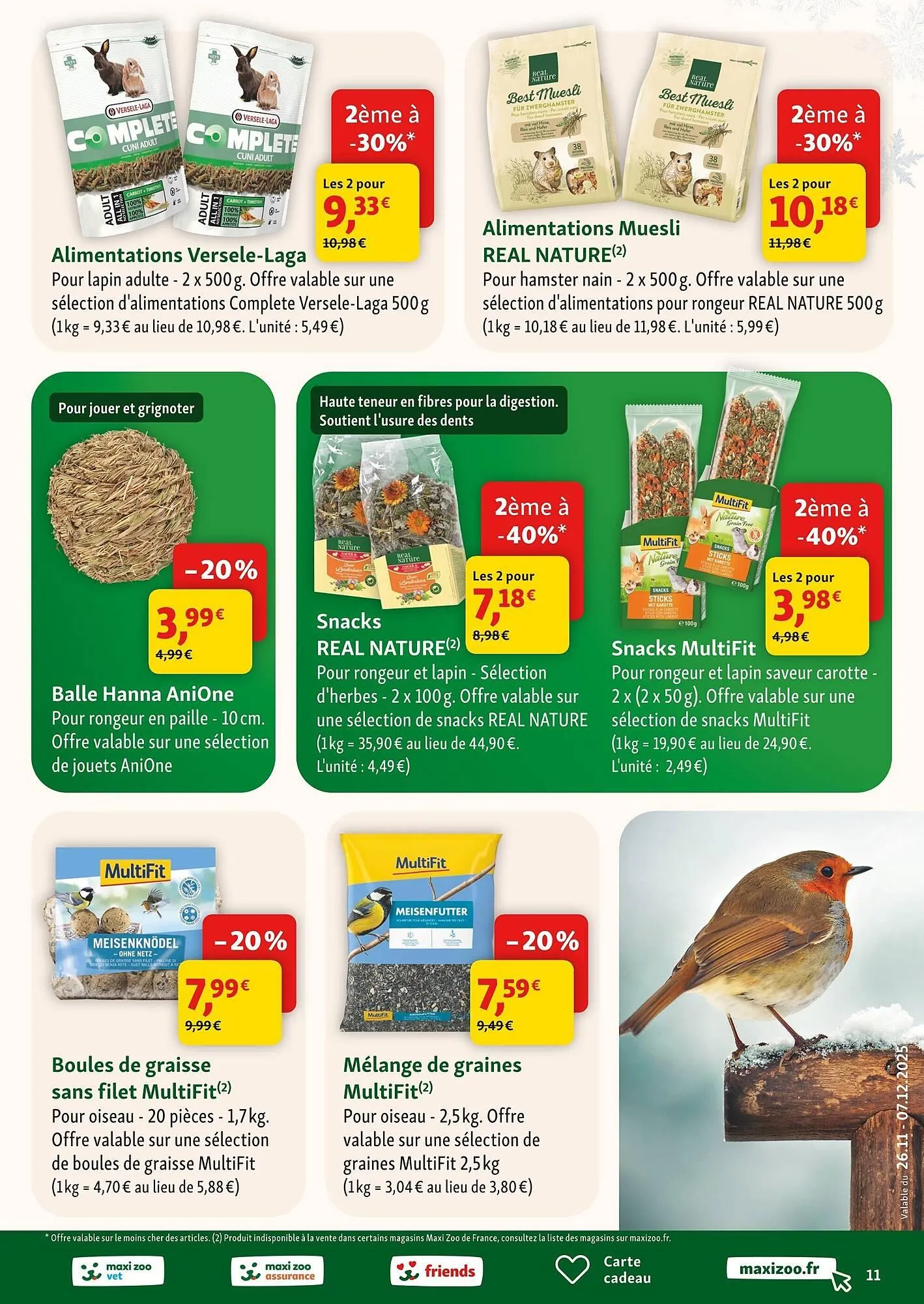 Catalogue Maxi Zoo du 26 novembre au 7 décembre 2025 - Catalogue page 11