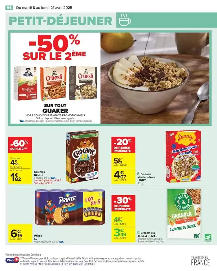 JOYEUSES PÂQUES & MEILLEURS PRIX du 8 avril au 21 avril 2025 - Catalogue page 58