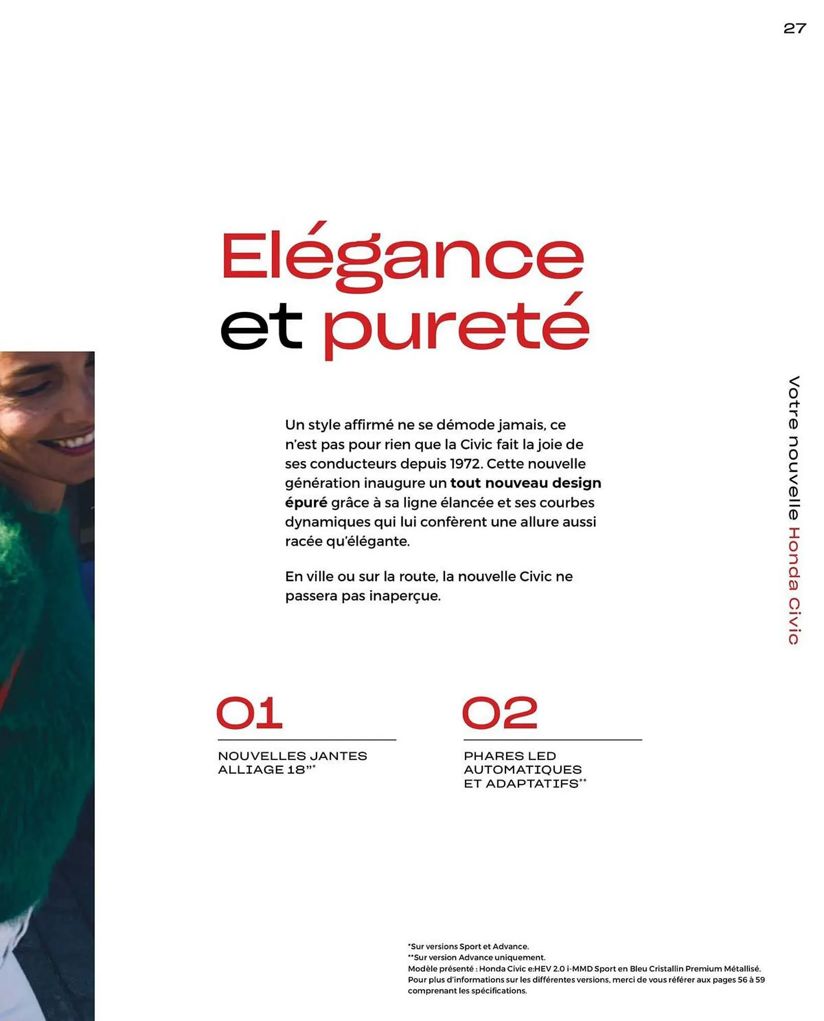 Catalogue Honda Civic Hybrid du 20 décembre au 30 juin 2024 - Catalogue page 27