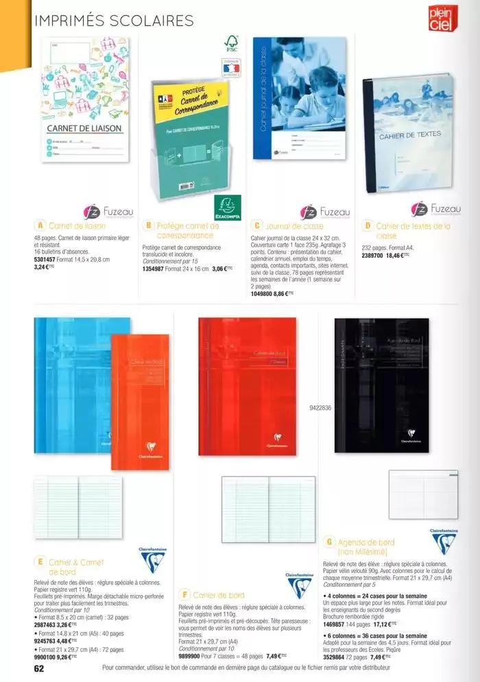 Écoles et loisirs 2025 du 1 janvier au 31 décembre 2025 - Catalogue page 62