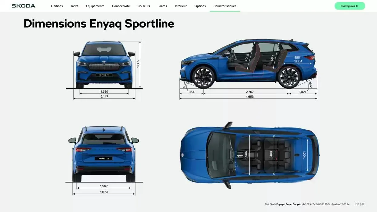 Enyaq SUV Version 85 du 6 novembre au 6 novembre 2025 - Catalogue page 36