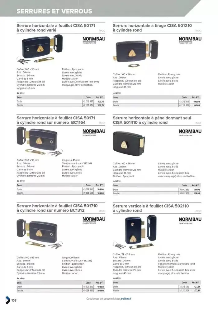 Catalogue général du 11 mars au 31 décembre 2025 - Catalogue page 110