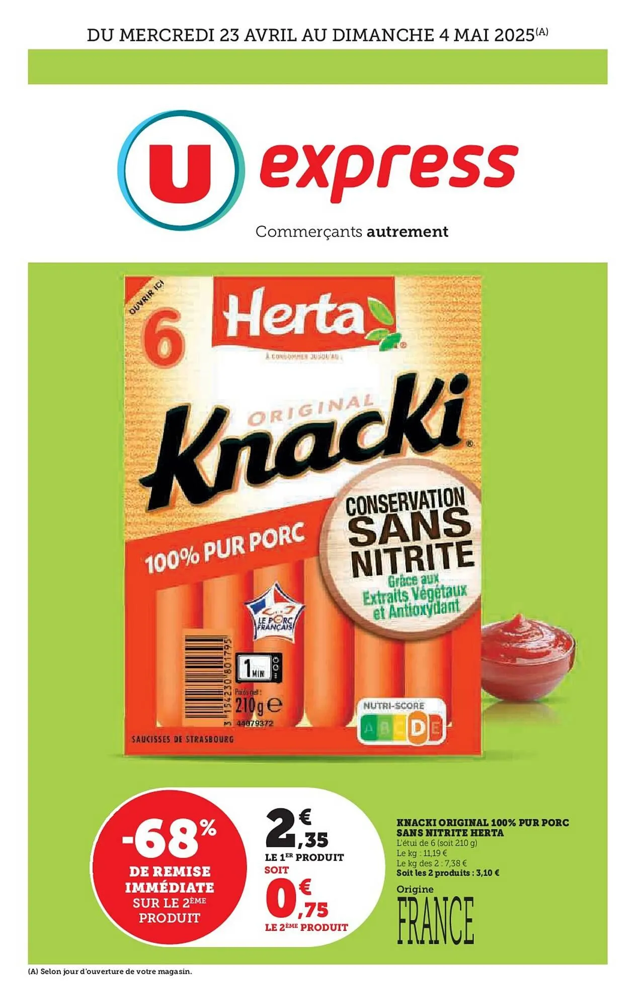 Catalogue U Express du 23 avril au 4 mai 2025 - Catalogue page 1