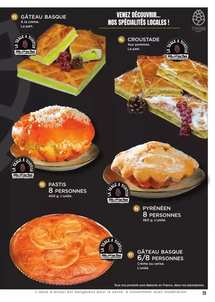 CARTE TRAITEUR PERMANENTE du 3 janvier au 31 décembre 2025 - Catalogue page 21