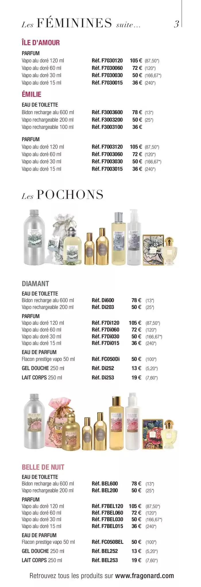 TARIF GÉNÉRAL 2025 du 6 janvier au 31 mars 2025 - Catalogue page 3